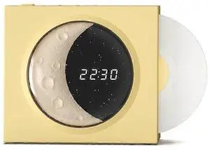Ecocleanpath Moon Style Bluetooth 5.3 Speaker with LED Clock Display - Wireless Audio for Home & Office