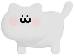 Ecocleanpath Kawaii Cat LED Night Light for Kids - Touch Sensor, Rechargeable & Timer, Warm White Nursery Lamp