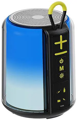 Ecocleanpath S16 Portable Bluetooth Speaker with RGB Lights, 8W Stereo, 24H Playtime, BT 5.3, AUX/TF/USB Input Ecocleanpath S16 Portable Bluetooth Speaker with RGB Lights, 8W Stereo, 24H Playtime, BT 5.3, AUX/TF/USB Input