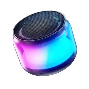 Ecocleanpath Portable Bluetooth Speaker with Colorful Lights & Stereo Pairing, Loud Mini Speaker for Kids, Teens, Girls
