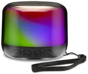 Ecocleanpath iHome Bluetooth Speaker with Color Changing Lights, 18H Battery, Portable & Rechargeable (Black)