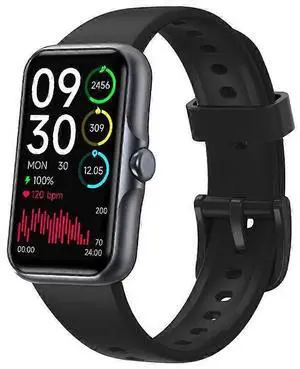 Ecocleanpath Smart Watch with 24/7 Heart Rate & Blood Oxygen, Sleep Tracker, IP68 Waterproof, 100+ Dials (Black)