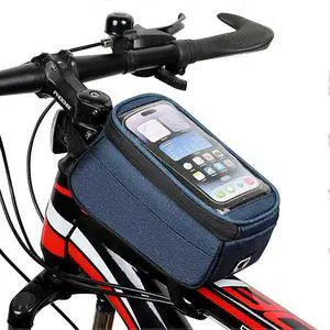 Ecocleanpath Waterproof Bike Phone Frame Bag | Touchscreen Access, Large Storage, Knee-Friendly Design for Mountain/Road Bicycles Ecocleanpath Waterproof Bike Phone Frame Bag | Touchscreen Access, Large Storage, Knee-Friendly Design for Mountain/Road Bicycles