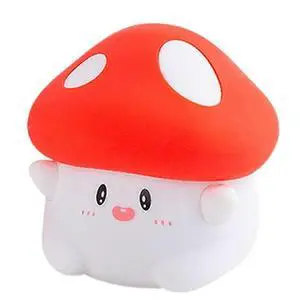 Ecocleanpath LED Mushroom Night Light - Dimmable, Timer, Rechargeable, RGB Color Changing Nursery Lamp (Red) Ecocleanpath LED Mushroom Night Light - Dimmable, Timer, Rechargeable, RGB Color Changing Nursery Lamp (Red)