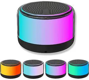 Ecocleanpath Portable Bluetooth Speaker with RGB LED Lights, TWS Pairing & TF Card Play, Loud Stereo for Travel