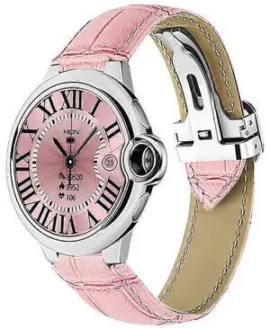 Ecocleanpath Smartwatch with Bluetooth Calling, 1.32" HD Screen, Heart Rate Monitor, Pink Fashion Design Ecocleanpath Smartwatch with Bluetooth Calling, 1.32" HD Screen, Heart Rate Monitor, Pink Fashion Design