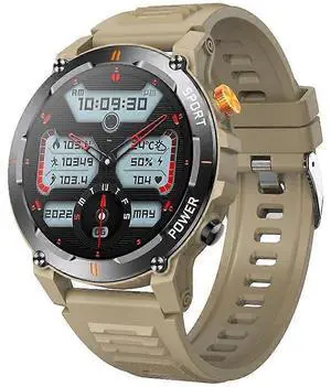 Ecocleanpath Smartwatch with Flashlight & Bluetooth Calling, 1.52" HD Display, Heart Rate Monitor, Outdoor Sports (Brown) Ecocleanpath Smartwatch with Flashlight & Bluetooth Calling, 1.52" HD Display, Heart Rate Monitor, Outdoor Sports (Brown)