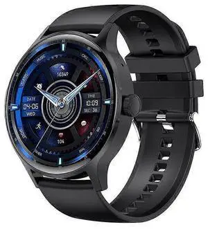 Ecocleanpath Smartwatch with Bluetooth Calling, Heart Rate & Blood Pressure Monitor, 100+ Sports Modes, 1.43" AMOLED (Black)