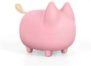 Ecocleanpath Cute Cat Bluetooth Speaker, Mini Wireless with 40H Playtime, Loud Stereo, TWS Pairing, Pink Desk Decor