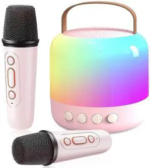 Ecocleanpath Kids Karaoke Machine with 2 Wireless Mics | Portable Bluetooth Speaker | Birthday Gift for Ages 3-12 Ecocleanpath Kids Karaoke Machine with 2 Wireless Mics | Portable Bluetooth Speaker | Birthday Gift for Ages 3-12