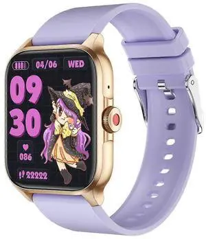 Ecocleanpath 1.85" Touch Smart Watch with Heart Rate & Sleep Monitor, 100+ Sports Modes, IP67 Waterproof, Purple