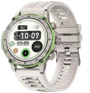 Ecocleanpath Smart Watch 1.43" AMOLED, Waterproof, Heart Rate & SpO2 Monitor, Bluetooth Calling for Android iOS (White) Ecocleanpath Smart Watch 1.43" AMOLED, Waterproof, Heart Rate & SpO2 Monitor, Bluetooth Calling for Android iOS (White)