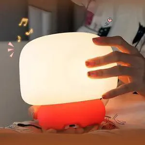 Ecocleanpath Mushroom Night Light for Kids - Touch Control, 13 Sounds, Timer, Eye-Friendly LED (White) Ecocleanpath Mushroom Night Light for Kids - Touch Control, 13 Sounds, Timer, Eye-Friendly LED (White)