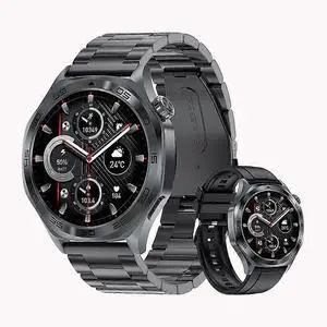 Ecocleanpath AK83 Smartwatch with Heart Rate Monitor, 400mAh Battery, 100+ Sports Modes, Black