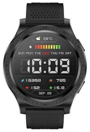 Ecocleanpath Smartwatch 1.43" AMOLED Fitness Tracker, IP67 Waterproof, Heart Rate & SpO2 Monitor, 20 Sport Modes (Black)