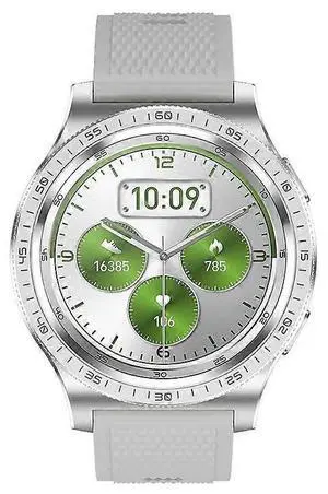 Ecocleanpath Smartwatch 1.43" AMOLED Fitness Tracker, IP67 Waterproof, Heart Rate & SpO2 Monitor, 20 Sport Modes (Silver)