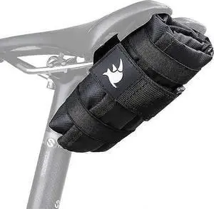 Ecocleanpath Black Bike Saddle & Frame Bag - 105g Lightweight Tool Pouch for Road & Mountain Bikes Ecocleanpath Black Bike Saddle & Frame Bag - 105g Lightweight Tool Pouch for Road & Mountain Bikes