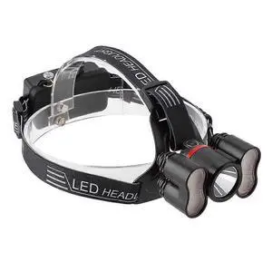 Ecocleanpath 2000LM USB Rechargeable LED Headlamp, 5 Modes for Camping Hiking Fishing (Black)
