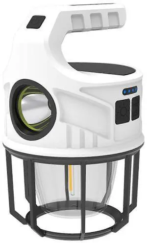 Ecocleanpath Dual Light Solar Camping Lantern, 3000LM Portable Waterproof LED Light with USB Power Bank