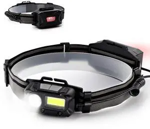 Ecocleanpath Long-Range Camping Headlamp with Red Backlight, 8 Modes, IPX4 Waterproof, 45° Tilt, Super Bright Ecocleanpath Long-Range Camping Headlamp with Red Backlight, 8 Modes, IPX4 Waterproof, 45° Tilt, Super Bright