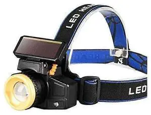 Ecocleanpath 1000 Lumen Rechargeable LED Headlamp, 3 Modes Hands-Free Light for Camping, Fishing, Work (Black)