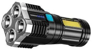 Ecocleanpath Rechargeable LED Camping Lantern & Flashlight, USB Portable Outdoor Emergency Light (Black)