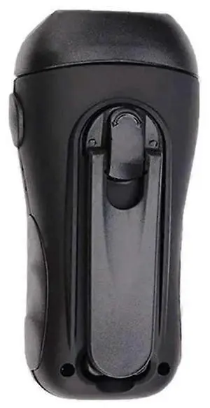 Ecocleanpath Rechargeable Solar LED Camping Light with Hand Crank & USB Charging, 200LUX Waterproof Flashlight (Black)