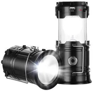 Ecocleanpath Solar Camping Lantern with Power Bank - USB Rechargeable, Waterproof, Collapsible Light for Emergency & Outdoor Ecocleanpath Solar Camping Lantern with Power Bank - USB Rechargeable, Waterproof, Collapsible Light for Emergency & Outdoor