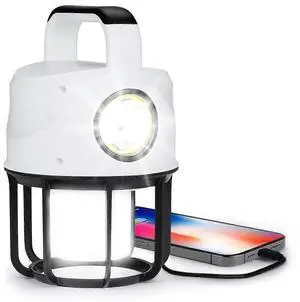 Ecocleanpath 1000LM Rechargeable LED Camping Lantern, 6 Modes, IP65 Waterproof, 3600mAh Power Bank for Outdoor Emergencies Ecocleanpath 1000LM Rechargeable LED Camping Lantern, 6 Modes, IP65 Waterproof, 3600mAh Power Bank for Outdoor Emergencies