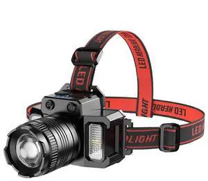 Ecocleanpath Rechargeable Motion Sensor LED Headlamp, 5 Modes Adjustable Headlight for Camping Hiking Fishing