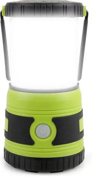 Ecocleanpath 1500 Lumens Super Bright LED Camping Lantern, 4 Light Modes, Battery Powered, IPX4 Waterproof (Green)