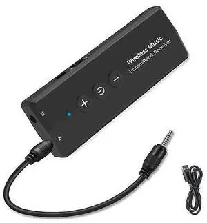 Ecocleanpath Bluetooth 5.0 USB Dongle Adapter for PC, 3-in-1 Transmitter/Receiver with 3.5mm Audio (Black)