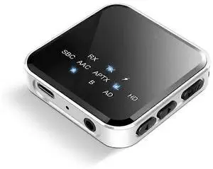 Ecocleanpath Bluetooth 5.2 Transmitter & Receiver, APTX Adaptive/Low Latency, Dual Link for TV/PC/Speakers Ecocleanpath Bluetooth 5.2 Transmitter & Receiver, APTX Adaptive/Low Latency, Dual Link for TV/PC/Speakers