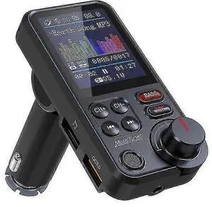 Ecocleanpath KM30 Car Bluetooth FM Transmitter with QC3.0 Fast Charging & Voice Assistant