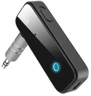 Ecocleanpath 2-in-1 Bluetooth 5.0 Car Aux Adapter, Wireless Transmitter/Receiver for Hands-Free Calls & Music Streaming (Black)