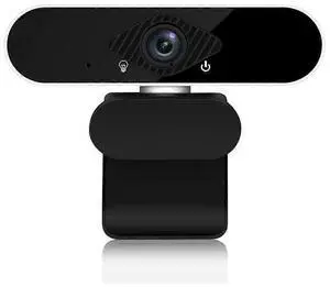 Ecocleanpath Moonvvin 1080p Full HD Webcam with Microphone, Noise-Reducing, 120° Wide Angle, Plug & Play USB Camera (Black)