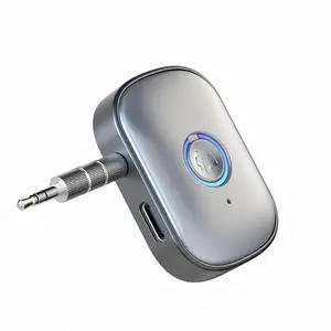 Ecocleanpath Bluetooth 5.3 Car Aux Adapter with Mic, Wireless Receiver for Music & Hands-Free Calls