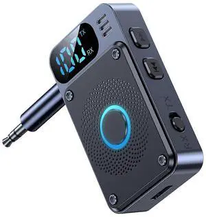 Ecocleanpath Bluetooth 5.4 Transmitter & Receiver, 2-in-1 Airplane Headphone Adapter for TV/Car/Home, 10m Range