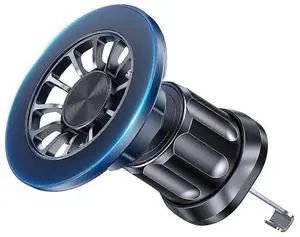 Ecocleanpath Magnetic Car Phone Holder, Universal Air Vent Mount with N52 Magnet for iPhone 15/14/13/12, 360° Rotation (Black)