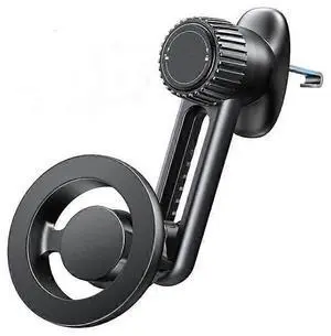 Ecocleanpath MagSafe Car Phone Mount, 20 Magnets Anti-Fall Vent Holder with 360° Swing Arm (Black)