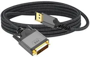 Ecocleanpath 4K 30Hz DisplayPort to HDMI Adapter Cable, 2m Black Gold-Plated for PC Laptop Tablet
