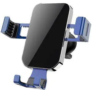 Ecocleanpath Universal Car Vent Phone Mount, Blue - One-Touch Release, Stable Holder for iPhone & Smartphones