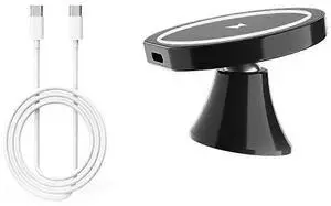 Ecocleanpath Magnetic Car Air Vent Phone Holder 360° Rotating Bracket, Universal for All Models (Black)