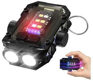 Ecocleanpath 900LM Rechargeable USB-C Keychain Torch, 8 Modes & Stress Relief Gyro, COB Light (Black) Ecocleanpath 900LM Rechargeable USB-C Keychain Torch, 8 Modes & Stress Relief Gyro, COB Light (Black)