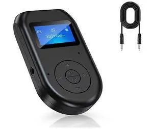Ecocleanpath Low Latency 4-in-1 Bluetooth 5.0 Transmitter Receiver with LED Display, Wireless Aux Car Adapter (Black) Ecocleanpath Low Latency 4-in-1 Bluetooth 5.0 Transmitter Receiver with LED Display, Wireless Aux Car Adapter (Black)