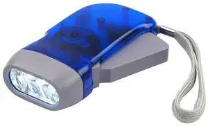 Ecocleanpath Torch Garden Tools Dynamo Flashlight - 3 LED, No Batteries, Eco Rechargeable (Blue) Ecocleanpath Torch Garden Tools Dynamo Flashlight - 3 LED, No Batteries, Eco Rechargeable (Blue)