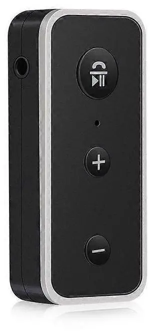 Ecocleanpath Bluetooth 5.0 Car Receiver with Noise Cancelling, Portable AUX Adapter, 8H Playback (Black)