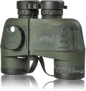 Ecocleanpath Te2150805 10x50 Waterproof Binoculars with Compass & Rangefinder, HD Military Grade