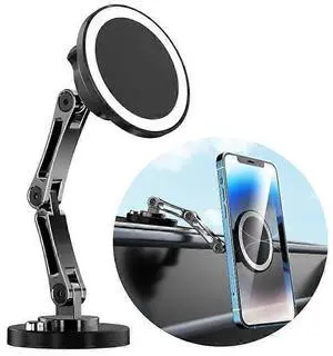 Ecocleanpath 2024 Upgraded Magsafe Car Mount with Long Adjustable Arm, 360° Rotation Magnetic Phone Holder for iPhone & Android (Black) Ecocleanpath 2024 Upgraded Magsafe Car Mount with Long Adjustable Arm, 360° Rotation Magnetic Phone Holder for iPhone & Android (Black)