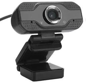 Ecocleanpath Full HD 1080p Webcam with Microphone, Plug & Play USB Computer Camera for Online Classes (Black)